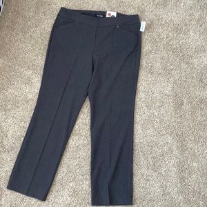 Roz & Ali slate grey Secret Agent dress pants - size 12p